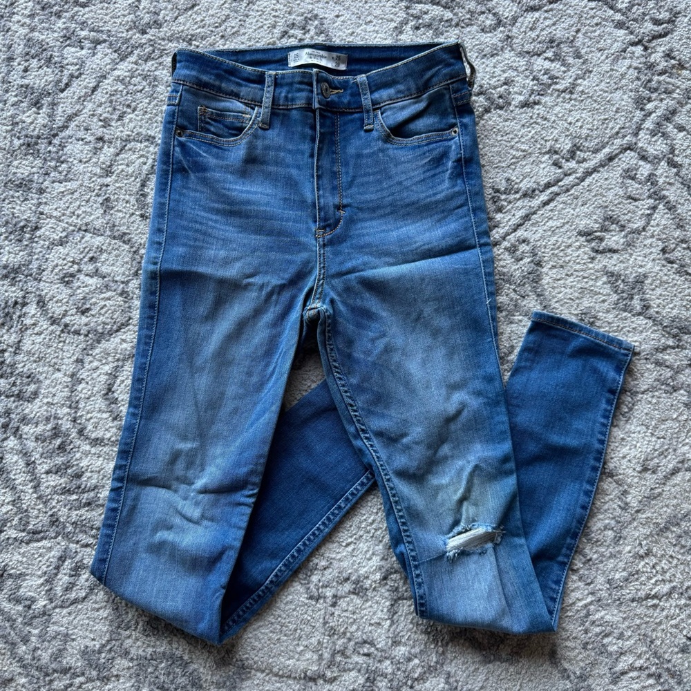Abercrombie & Fitch Blue Skinny Jeans